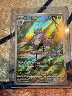 Pokemon Nidoking 174/165 Sv: Scarlet & Violet 151 Illustration Rare M/NM - Image 1