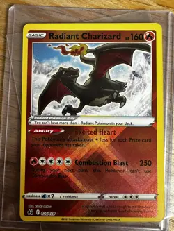 Pokemon TCG Radiant Charizard Crown Zenith 020/159 Holo Radiant Rare - Image 1