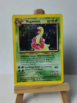 2000 POKEMON TCG NEO GENESIS MEGANIUM 11/111 Holo Played Condition - Image 1