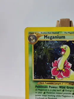 2000 POKEMON TCG NEO GENESIS MEGANIUM 11/111 Holo Played Condition - Image 3