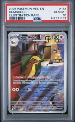 Pokemon TCG Gumshoos 153/132 Mega Evolution PSA 10 - Image 1