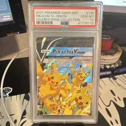 2021 Pokemon Pikachu V-Union SWSH139 Holo Promo SWSH: Sword & Shield PSA 10 - Image 1