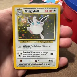 Pokemon Jungle Wigglytuff 16/64 Holo No Symbol Error - Image 1