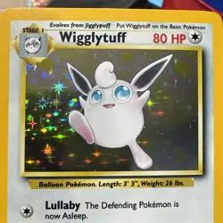Pokemon Jungle Wigglytuff 16/64 Holo No Symbol Error - Image 3