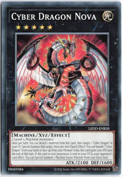 Yugioh - Cyber Dragon Nova LEDD-ENB30 Unlimited - Legendary Dragon Decks (2020 D - Image 1