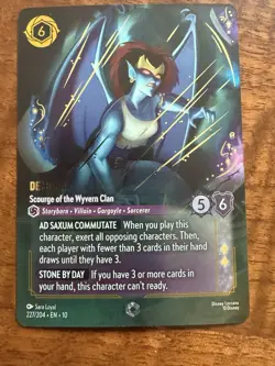 Disney Lorcana Demona Enchanted 227/204 Whispers in the Well: 10 FRESH Pulled! - Image 1