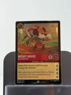 Disney Lorcana Mickey Mouse Brave Little Tailor Legendary Foil 115/204 NM - Image 1