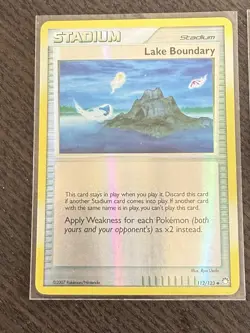 Lot of 2 holo pokemon cards Mareep & Lake Boundary 2007 - Image 2