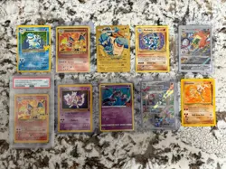 Pokemon Card Lot Charizard PSA Slab Mewtwo Blastoise Vintage & Modern Mix - Image 1