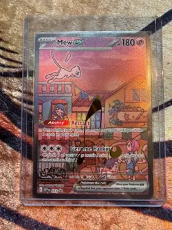 Pokemon Mew ex 053 Scarlet & Violet Promo EX Full Art Holo Promo Card - Image 1