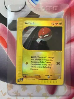 🔥Voltorb 115/147 Reverse Holo Aquapolis Pokemon Card (near mint) 🔥 - Image 1