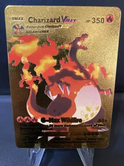 Charizard GX Gold Foil Fan Art Display Card Pokemon - Image 1
