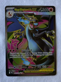 Pokemon Mega Charizard 109/094 X EX Holo Ultra Rare Card CENTERED BEAUTY - Image 1
