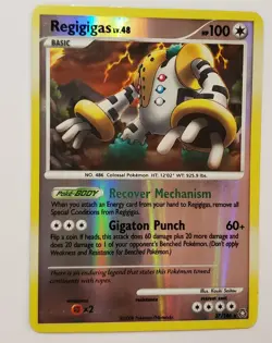 Regigigas 37/146 Legends Awakened Reverse Holo Pokemon Card 2008 - Image 3