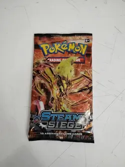 Pokemon XY Steam Siege Booster Pack - 10 Cards / 1 Pack - Random Art - SEALED - Image 2