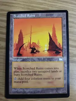 Magic the Gathering Scorched Ruins Weatherlight Regular Card - Image 1