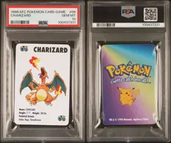 Charizard #06 Pokemon Trading Card Game Mini KFC 1998 Nintendo WOTC PSA 10 - Image 3