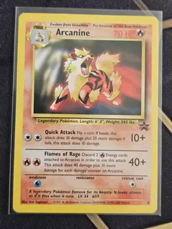 Pokemon Card TCG Arcanine Black Star Promo 6 League 2000 Rare - Image 1