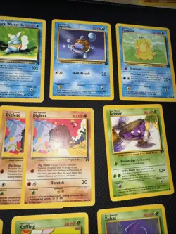 Vintage 1999 Pokemon 11 Card Lot Team Rocket Charmander Psyduck Squirtle - Image 4