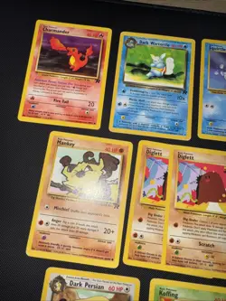 Vintage 1999 Pokemon 11 Card Lot Team Rocket Charmander Psyduck Squirtle - Image 5