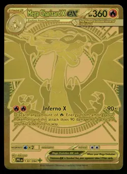 🔥 Pokemon Cards Mega Charizard X ex 130/094 Phantasmal Flames Mega Hyper Rare - Image 1
