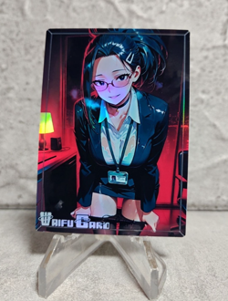 Momo Trading Card Waifu Goddess Story Anime Girl holo Karte Manga Full Art - Image 1