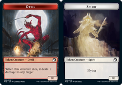 Devil Token // Spirit Token - Foil x1 - Innistrad: Midnight Hunt - NM-Mint, Engl - Image 1