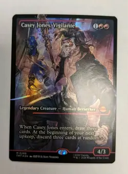 Casey Jones, Vigilante 0286 TMNT Foil Mythic MTG NM - Image 1