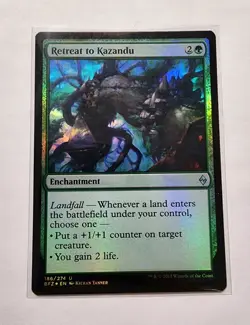 Retreat to Kazandu Battle for Zendikar • Foil MTG - Image 1