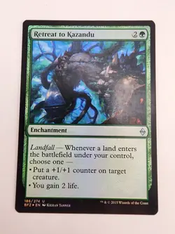 Retreat to Kazandu Battle for Zendikar • Foil MTG - Image 2