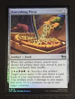 MTG Teenage Mutant Ninja Turtles Everything Pizza Foil 0173 NM - Image 1
