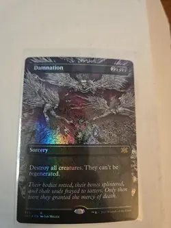 Damnation (Borderless) NM Foil R Double Masters 2022 353 - Image 1