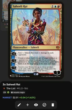 MTG Saheeli Rai Kaladesh/ The List 186/264 Regular Mythic - Image 2
