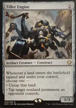 Tiller Engine Commander: Dominaria United NM Ships Double Sleeved + Tracking - Image 1