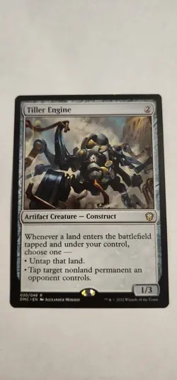 Tiller Engine Commander: Dominaria United NM Ships Double Sleeved + Tracking - Image 2