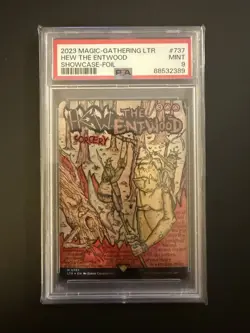 2023 Magic The Gathering LTR Showcase Foil #737 Hew The Entwood PSA 9 MINT - Image 1