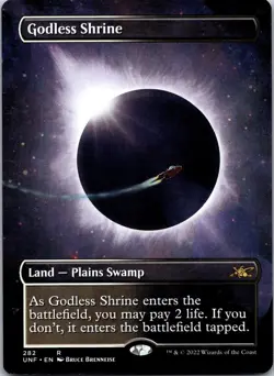 Godless Shrine (Borderless) 282 Unfinity NM MTG - Image 1