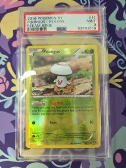Pokemon TCG XY Steam Siege Reverse Holo Foongus 12 PSA 9 Mint POP 4 - Image 1