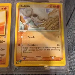 Pokemon Vintage Card Lot 11 Cards Xatu Anorith Espeon Omastar Meditite - Image 5