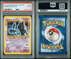 Pokemon 2002 Neo Destiny Shining Mewtwo Holo #109 Psa 4 - Image 3