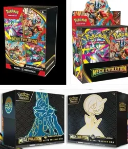Pokemon TCG Mega Evolution Lot - PKC ETBs, Booster Bundle & Box (PRE SALE) - Image 1