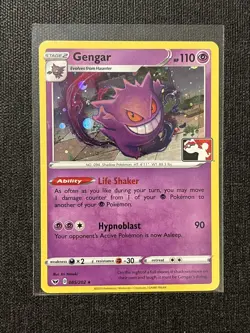 Pokemon Gengar 2020 Library Club Program Play Promo Cosmo Holo Exclusive NM/LP - Image 1