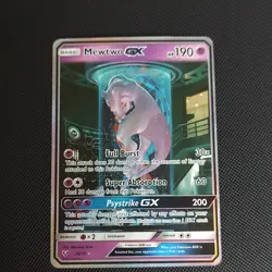 Pokemon Mewtwo GX Shining Legends 78/73 Shiny Holo Rare Full Art Secret Card - Image 3