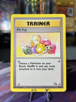 Mr. Fuji 58/62 Fossil Set - 1999 WOTC Pokemon TCG Regular Unlimited - LP - Image 1