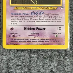 Vintage Pokemon Unown H Neo Destiny 28/105 Psychic Rare WOTC NM - Image 4