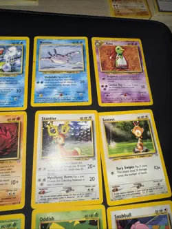 Vintage 1999 Pokemon 12 Card Lot Neo Genesis Xatu Magmar Oddish - Image 5
