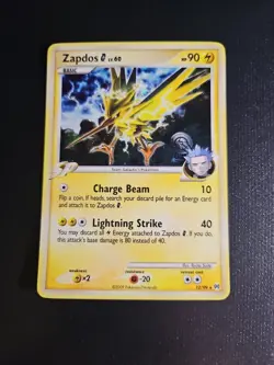 Zapdos 12/99 Holo Platinum Arceus Pokemon - Image 1