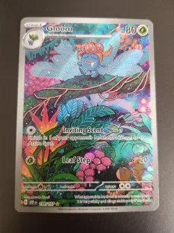 Gloom 198/197 Illustration Rare Pokemon SV03: Obsidian Flames LP - Image 1