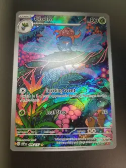Gloom 198/197 Illustration Rare Pokemon SV03: Obsidian Flames LP - Image 2