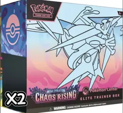✅(Presale)✅ 2 Chaos Riding Pokemon Center ETBs 4 Booster Bundles & 1 Booster Box - Image 1